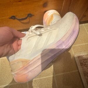 adidas White and Orange Athletic Shoes